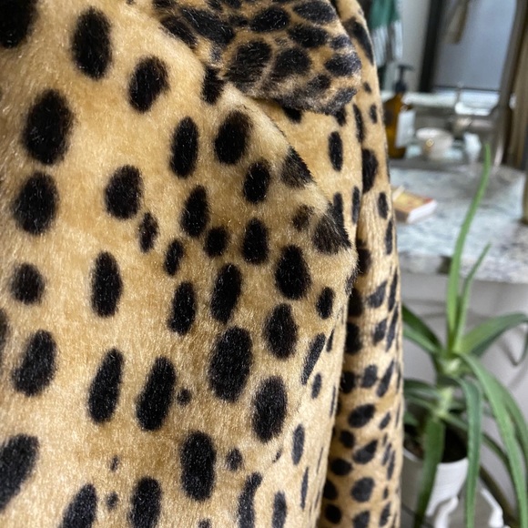 Cheetah print pea coat - Picture 4 of 8